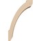 Ekena Millwork 3-inch W x 6-inch D x 10-inch H Lafayette Rough Cedar Woodgrain TimberThane Knee Brace, Primed BRCUR03X06X10LFTRCPR - alternate 6
